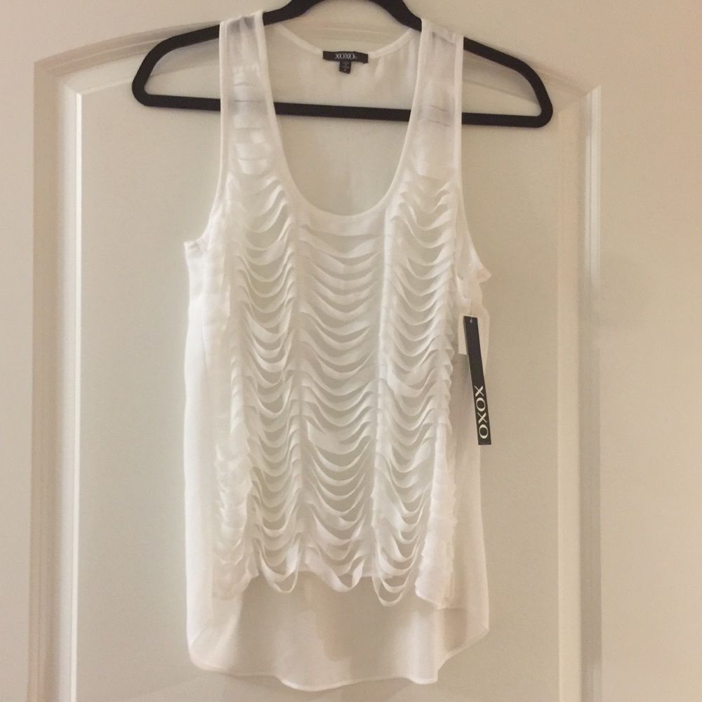 Beautiful White cut off tank
